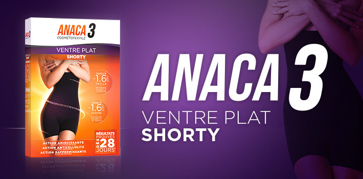 Shorty ventre plat : la nouvelle solution Anaca 3 anti cellulite et raffermissante